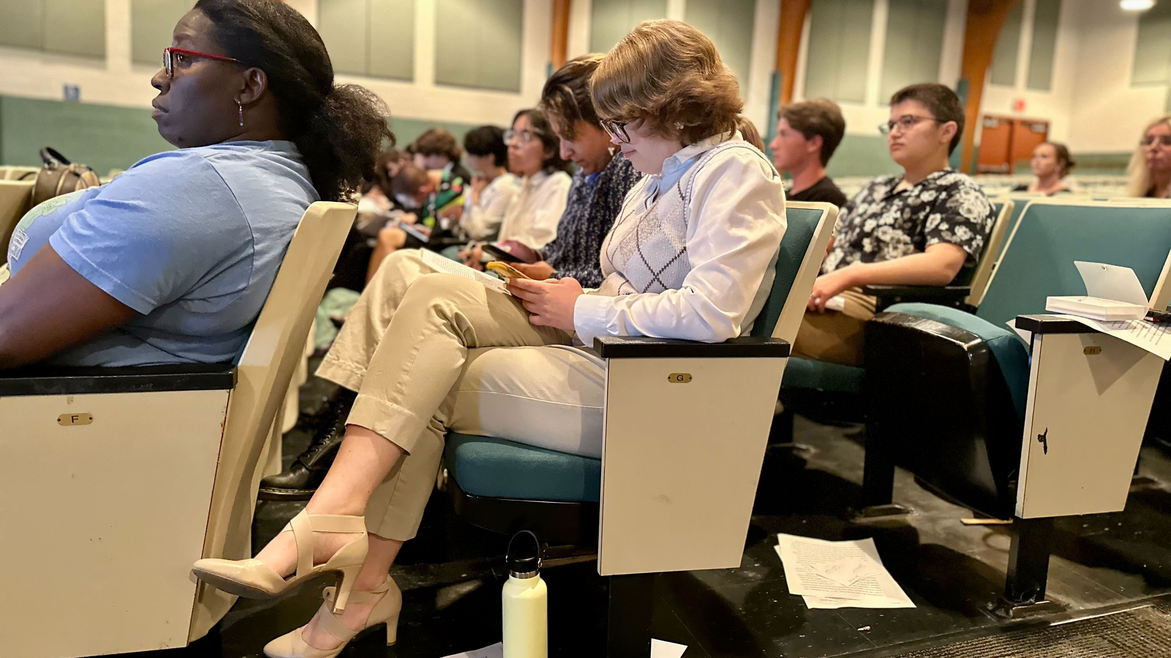 High school junior AJ Quartaro told the Virginia Beach School Board in August that they’re often misidentified and model policies about trans students could make it more common for LGBTQ students. (Photo by Mechelle Hankerson)