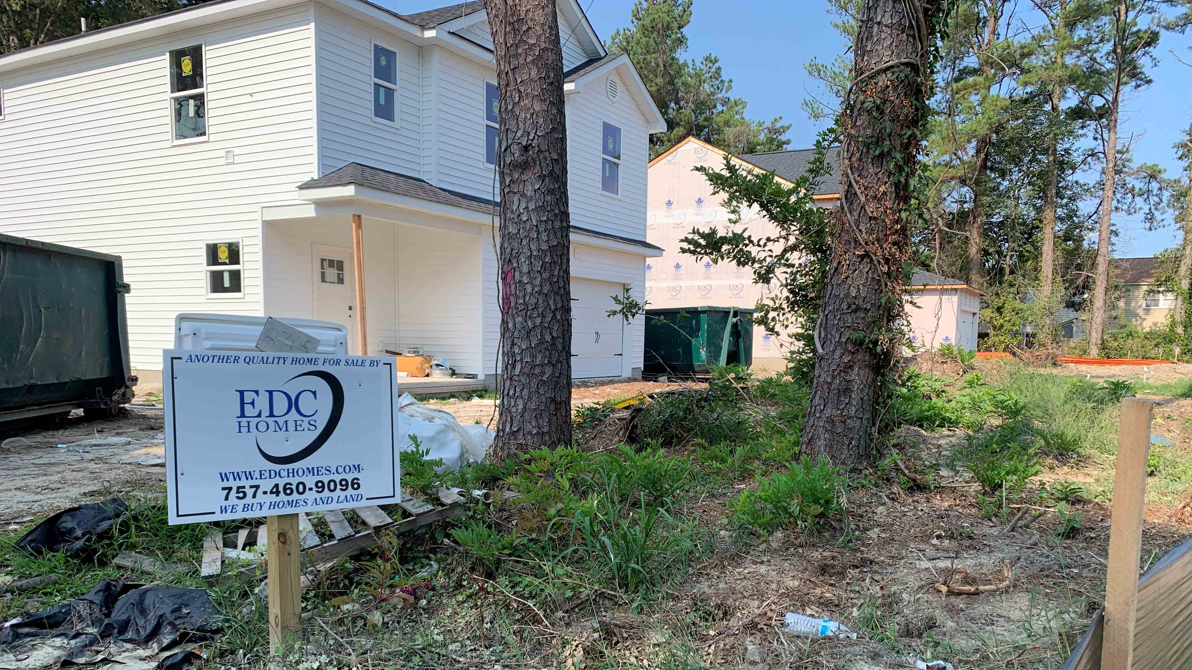 Photo by Mechelle Hankerson. In 2016, researchers found Virginia Beach could begin addressing rising housing costs is to incentivize more dense development, like this lot in the northeastern part of the city that went from one home to several.