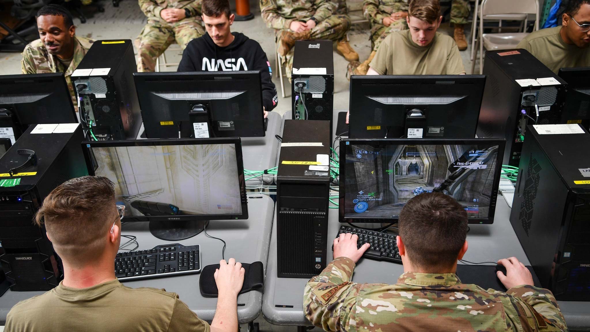 Cyber Airmen compete during Cyber Games at Joint Base Langley-Eustis, May 26, 2022. (Image: Department of Defense)