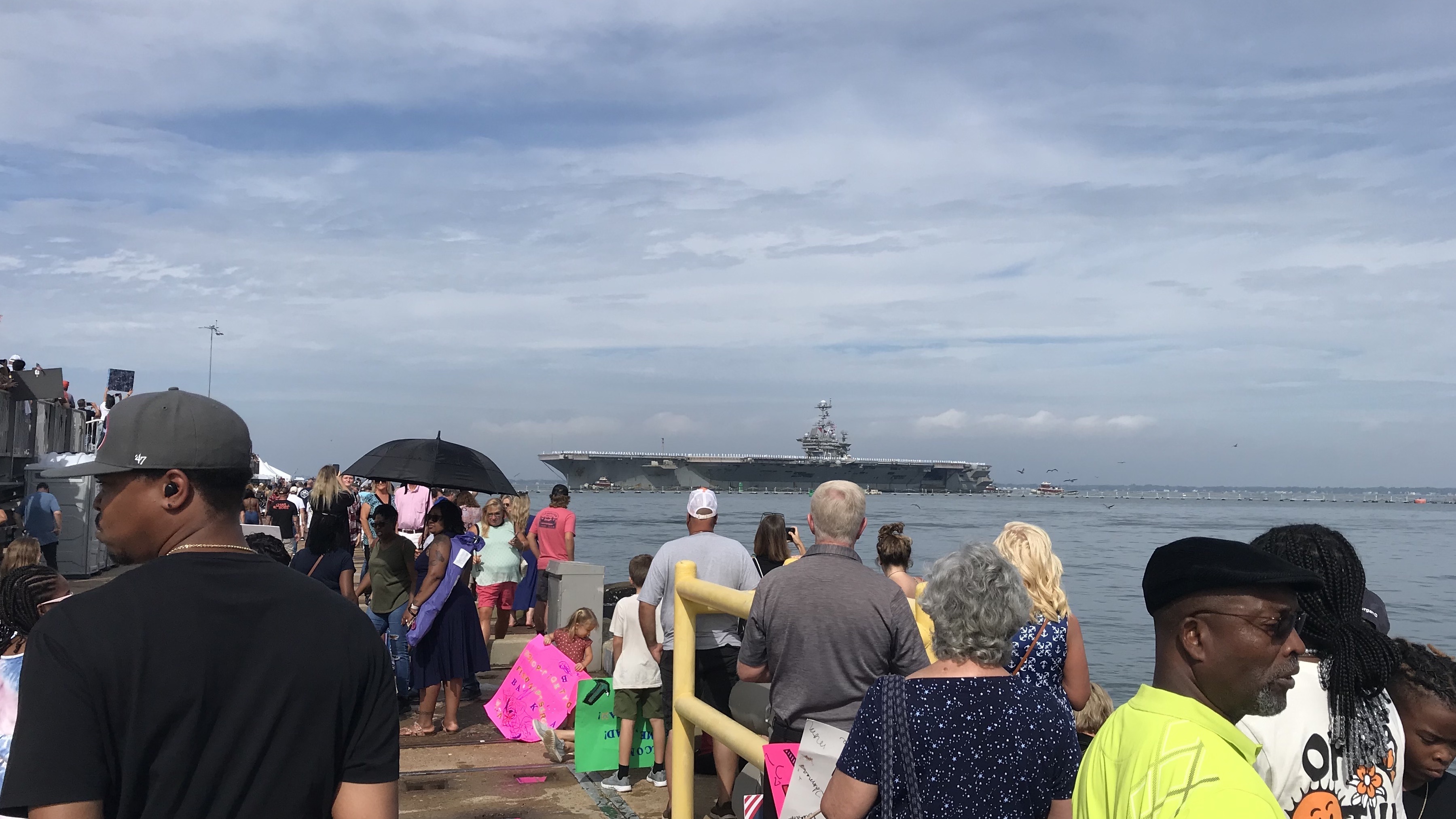 Photo by Paul Bibeau. U.S.S. Harry S. Truman returning to Norfolk earlier this month after 286 days at sea. The Navy met its retention goals last year, but the question of whether the military can retain people with the skills it needs is more complicated.