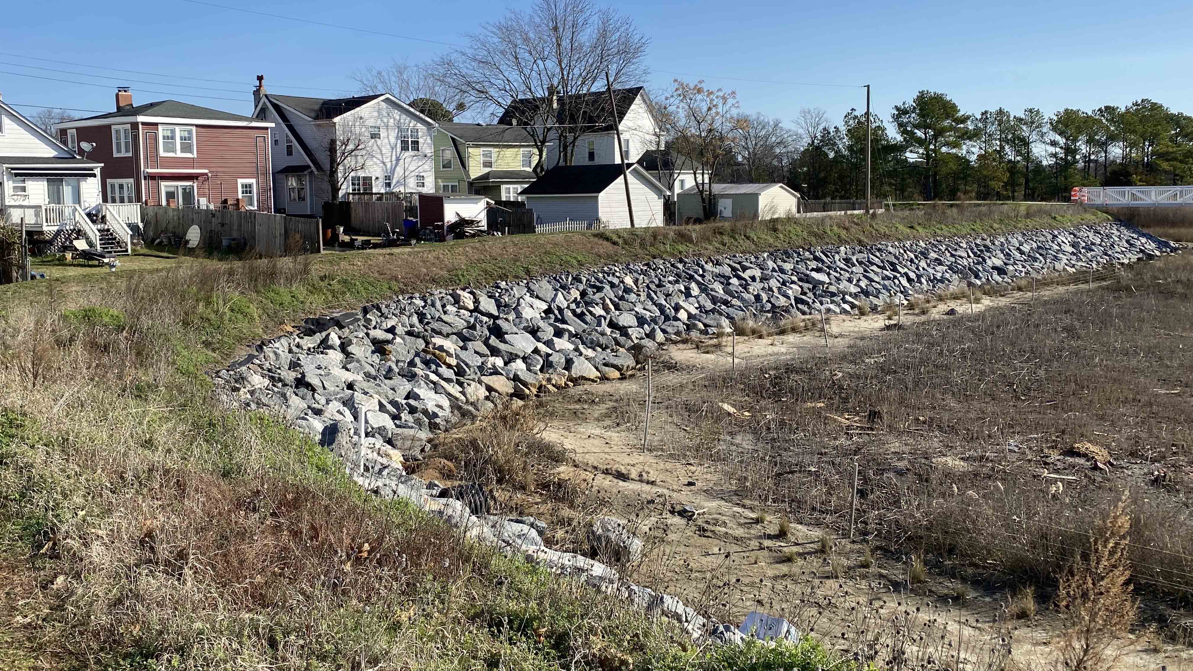 Part of the Ohio Creek Watershed Project in Norfolk, which is discussed in the new UVA podcast. (Image: Katherine Hafner)