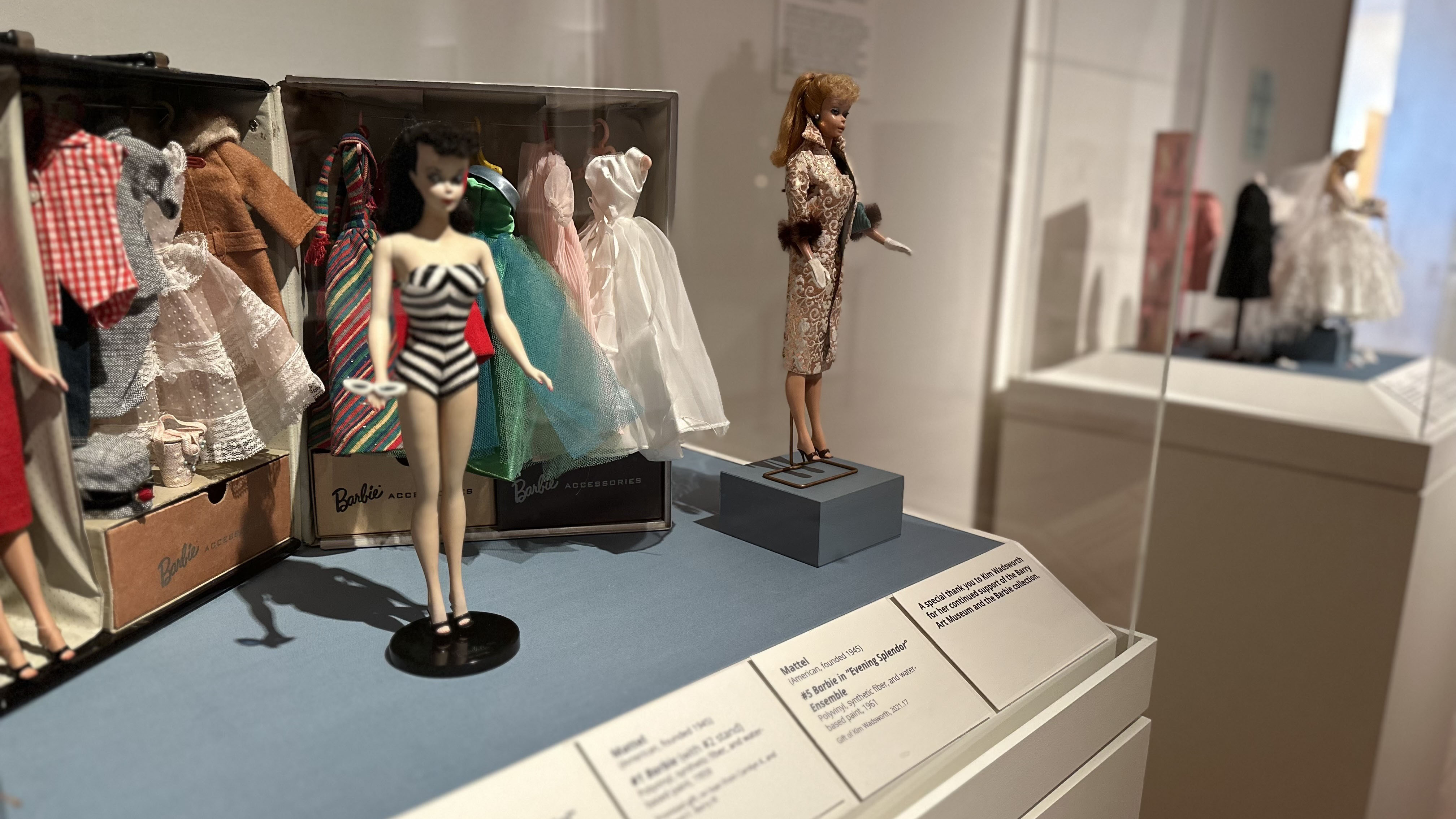 The ODU Barry Art Museum included historic and rare Barbies in its exhibit about the history of dolls. (Photo by Mechelle Hankerson)