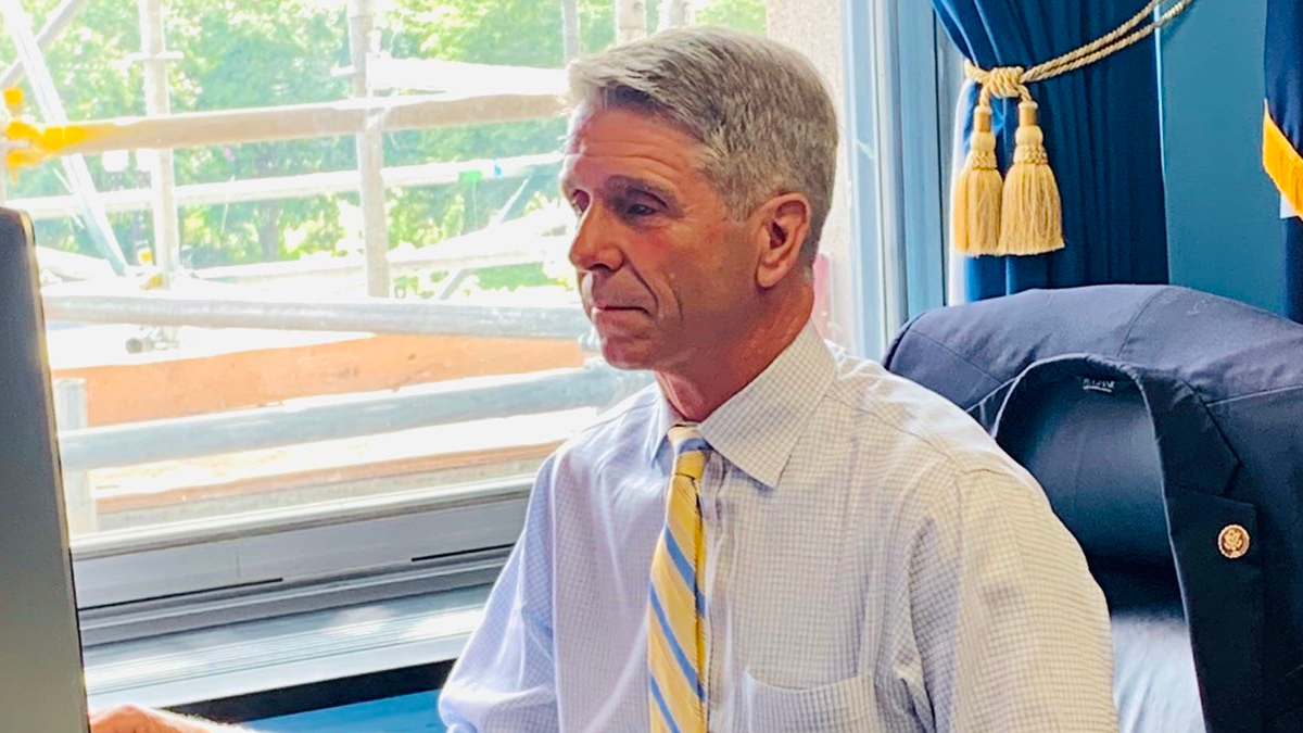 Photo from Twitter. Republican Congressman Rob Wittman condemned the violence at the capitol that disrupted the certification of electoral votes on Wednesday..
